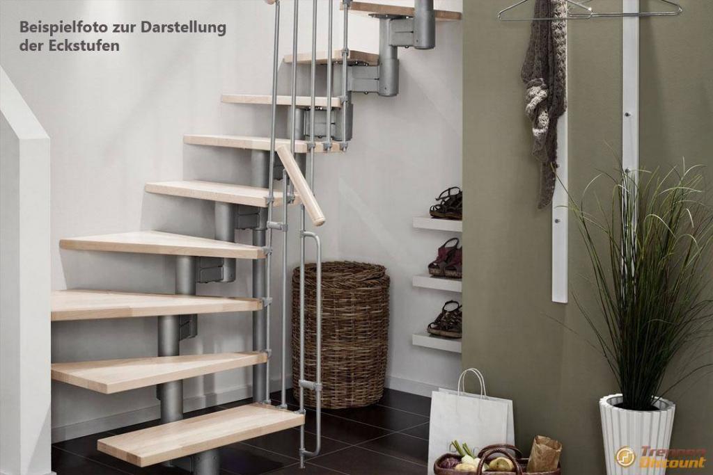 Eckstufen für Mittelholmtreppe Manhattan (Beispielfoto)